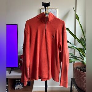 Orange Men’s Polo Quarter Zip